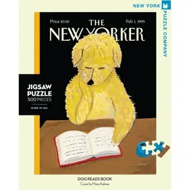 NY018 DOG READS BOOK 500 PIECE PUZZLE