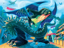 HP1371 HUNGARIAN HORNTAIL PUZZLE HARRY POTTER