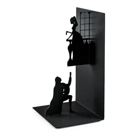 26528 SUJETA LIBROS,ROMEO & JULIET,NEGRO