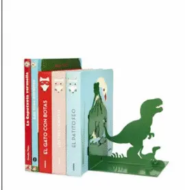 JURASSIC, DINO, GREEN: SUJETA LIBROS BALVI