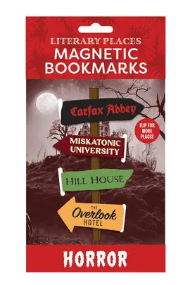 HORROR MAGNETIC BOOKMARK SET NEW