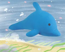 YOGIBO MATE DOLPHIN BLUE