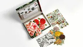 FLOWER PRINTS LETTER WRITING SET - SET DE CORRESPONDENCIA