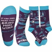 SOCKS - BRING MORE WINE