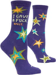 I GAVE A FUCK ONCE CREW SOCKS