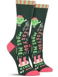 LESS YOU MORE ME CREW SOCKS