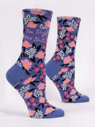I'M SHY? NO SHIT. W-CREW SOCKS