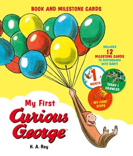 MY FIRST CURIOUS GEORGE (BOOK AND MILESTONE CARDS)