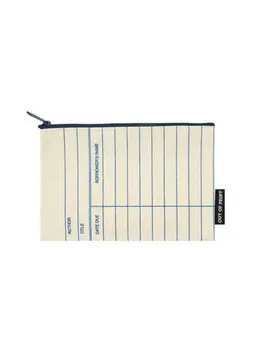 LIBRARY CARD (NATURAL) POUCH