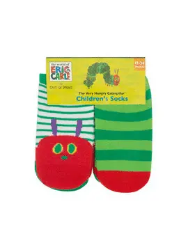 World Of Eric Carle: The Very Hungry Caterpillar Baby Toddler Socks 4-Pack - 2T-3T