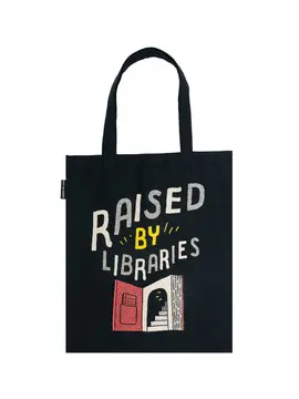 RAISED BY LIBRARIES TOTE BAG
