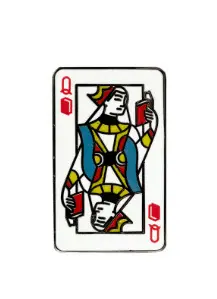 QUEEN OF BOOKS ENAMEL PIN