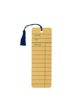 LIBRARY CARD BOOKMARK