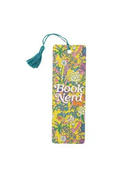 BOOK NERD FLORAL BOOKMARK