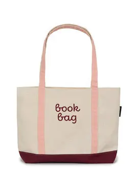 BOOK BAG LARGE ZIPPERED TOTE