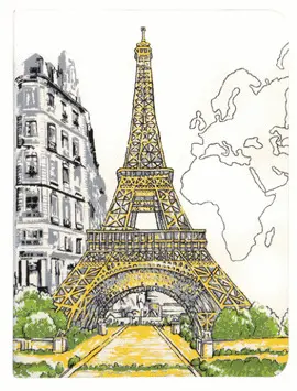PARIS EIFFEL TOWER HANDMADE JOURNAL