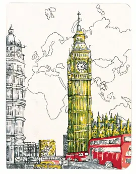 LONDON BIG BEN HANDMADE JOURNAL
