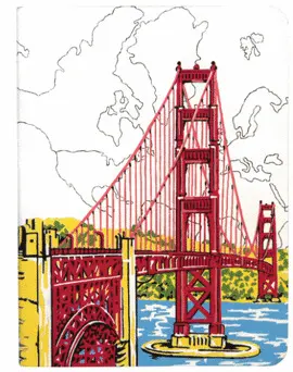 SAN FRANCISCO GOLDEN GATE HANDMADE JOURNAL