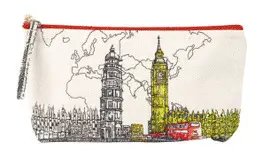 LONDON BIG BEN HANDMADE POUCH