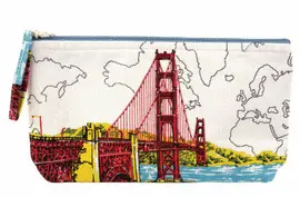 SAN FRANCISCO GOLDEN GATE HANDMADE POUCH
