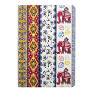 AMRITA SEN ELEPHANT WITH MULTI-STRIPE HANDMADE EMBROIDERED JOURNAL
