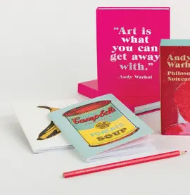 ANDY WARHOL MINI NOTEBOOK SET
