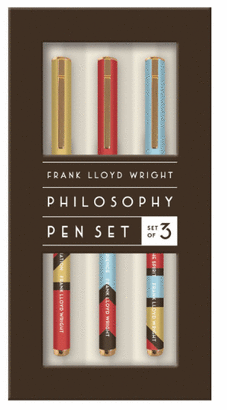 FRANK LLOYD WRIGHT PHILOSOPHY PEN SET