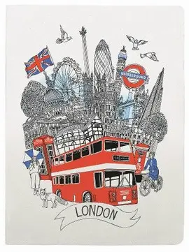 LONDON HANDMADE SILKSCREENED JOURNAL