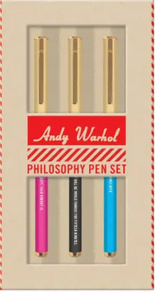 ANDY WARHOL PHILOSOPHY PEN SET