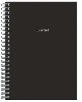 BLACK WIRE-O JOURNAL A5