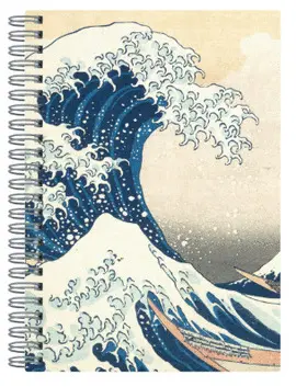 HOKUSAI GREAT WAVE WIRE-O JOURNAL