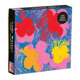ANDY WARHOL FLOWERS 500 PIECE PUZZLE