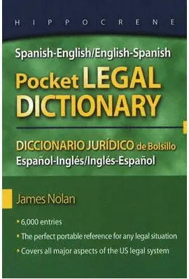 POCKET LEGAL DICTIONARY ENGLISH SPANISH SPANISH ENGLISH