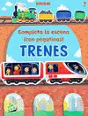 TRENES. COMPLETA LA ESCENA (CON PEGATINAS)