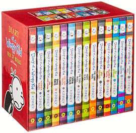 DIARY OF A WIMPY KID BOX OF BOOKS EXPORT EDITION.