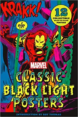 MARVEL CLASSIC BLACK LIGHT COLLECTIBLE POSTER PORTFOLIO