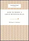 HOW TO WRITE A GREAT BUSINESS PLAN