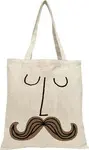 MUSTACHE FACE TOTE