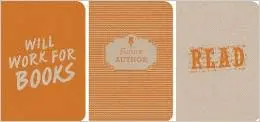 I LOVE BOOKS POCKET-SIZED NOTEBOOKS ORANGE (INTL)