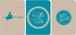 I LOVE BOOKS POCKET-SIZED NOTEBOOKS CYAN (INTL)