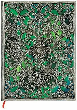 ESMERALDA ULTRA LINED NOTEBOOK (SILVER FILIGREE COLLECTION)