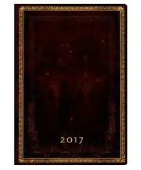 BLACK MOROCCAN MIDI - PAPERBLANKS 2017 DAILY PLANNER