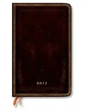 BLACK MOROCCAN MAXI - PAPERBLANKS 2017 WEEKLY PLANNER
