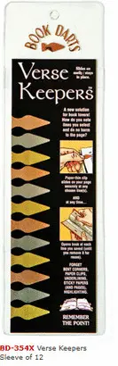 Book Darts - Versekeeper - Sleeve Of 12 - Mixed Metals