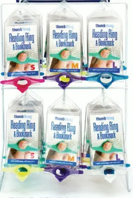 Thumb Thing Reading Ring & Bookmark, Small - Dedal Marcapáginas