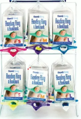 Thumb Thing Reading Ring & Bookmark, Large - Dedal Marcapáginas