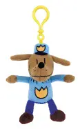 DOG MAN BACKPACK PULL KEYRING