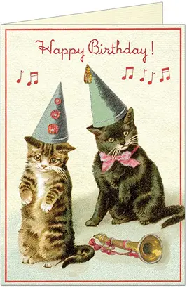 GC/HBCAT2 HAPPY BIRTHDAY CATS 2 GREETING CARD