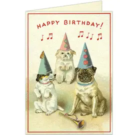 Happy Birthday Dogs 2 Greeting Card & Envelope