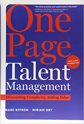 ONE PAGE TALENT MANAGEMENT, WITH A NEW INTRODUCTION